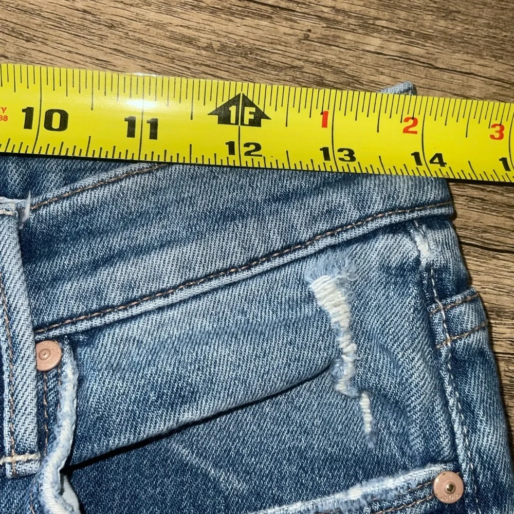 MOTHER Pixie Dazzler Blue Ankle fray Jeans - Picture 5 of 10